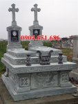 Mẫu mộ đôi công giáo đá đẹp tại Ninh Thuận.jpg