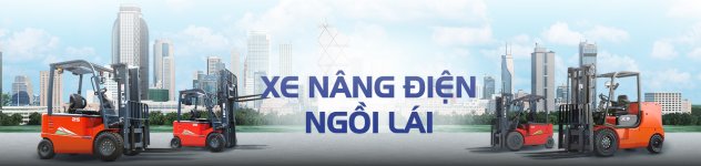 Banner xe nang dien ngoi lai