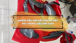 Nhung mau dan doi mau xe may hot trend