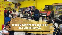 Dich vu dan ppf tpu cho xe Sh