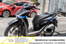 Tem xe SH 150 xanh duong3