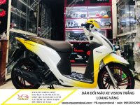 Dan doi mau xe vision trang loang vang 2