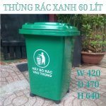 Thung rac xanh 60 lit